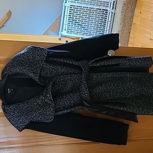 Ladies Black Peacoat with belt